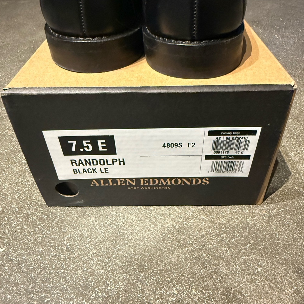 Allen Edmonds Randolph Black Leather Loafers